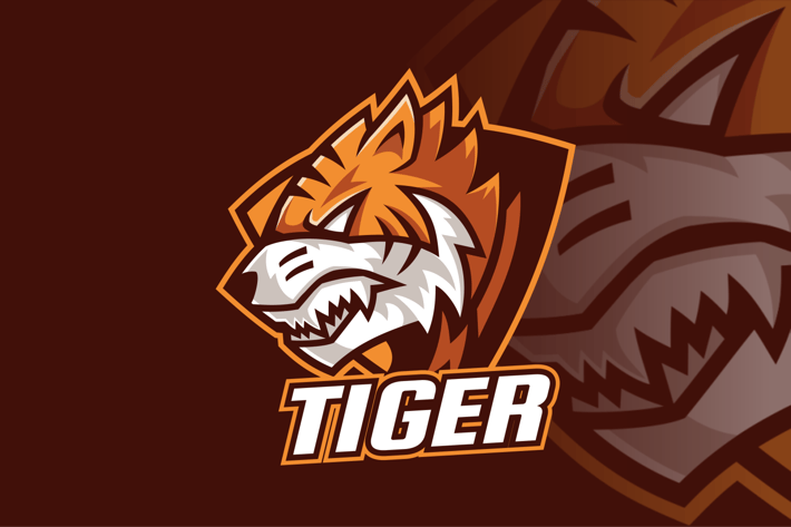 Tiger Head Sport Logo Design