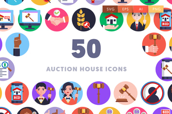 50 Auction House Icons