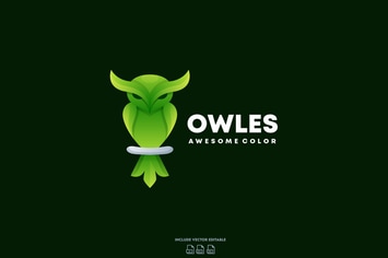 Owl Color Logo Design