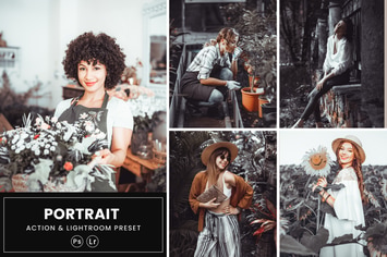 Portrait Photoshop Action & Lightrom Presets