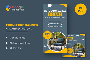 Furniture Model Google Adwords HTML5 Banner Ads