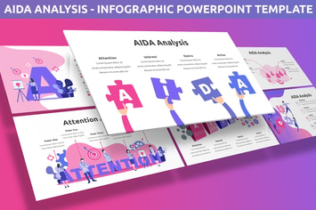 AIDA Analysis - Infographic for Powerpoint