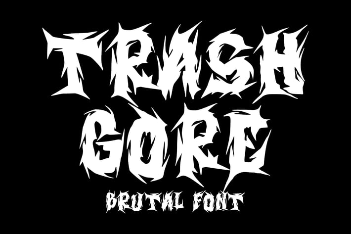 Trash Gore - Brutal Font