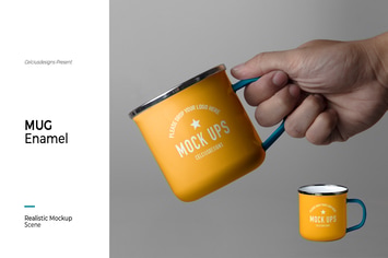 Mug Enamel Mock Up