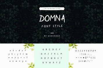  Domna - Custom Handmade Font Style 