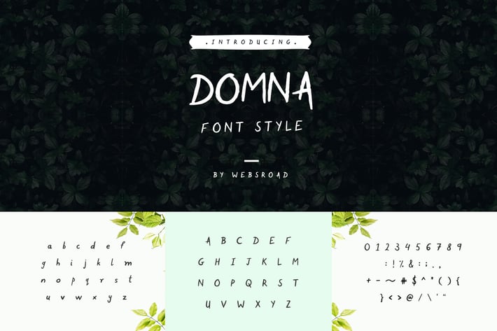  Domna - Custom Handmade Font Style 
