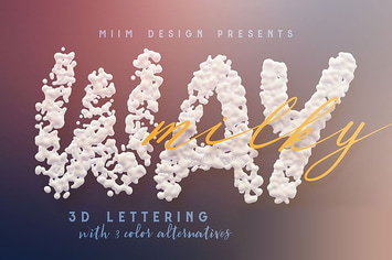 Milky Way – 3D Lettering