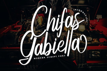 Chifas Gabiella | Modern Script Font