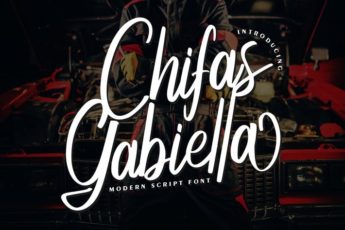 Chifas Gabiella | Modern Script Font