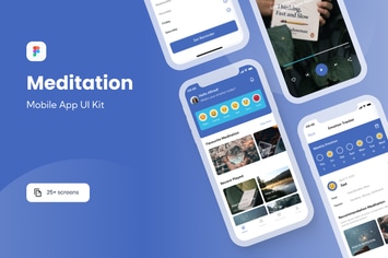 Relax - Meditation App UI Kit