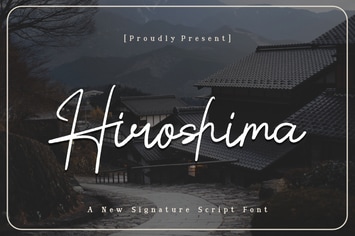Hiroshima Signature Script Font