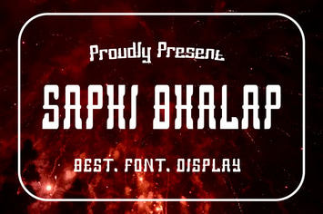 SAPHI BHALAP Font
