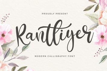  Rantliyer - Calligraphy Font