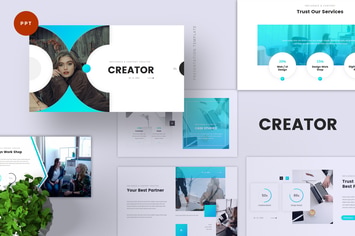 Influencer & Content Creator PowerPoint Template