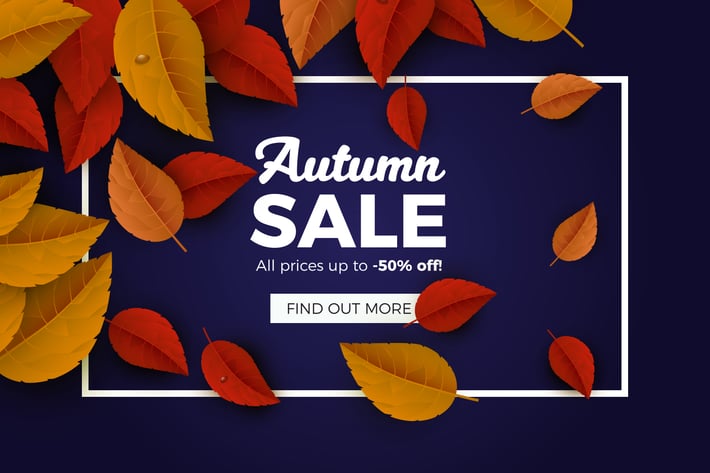 Autumn Sales Banner Background