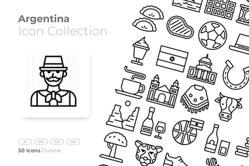 Argentina Outline Icon
