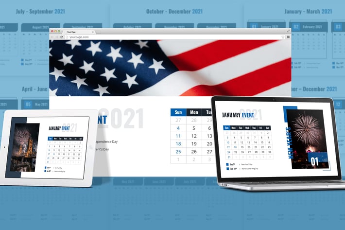 Calendar 2021 Google Slides Template