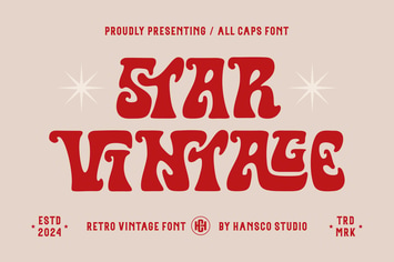Star Vintage Font