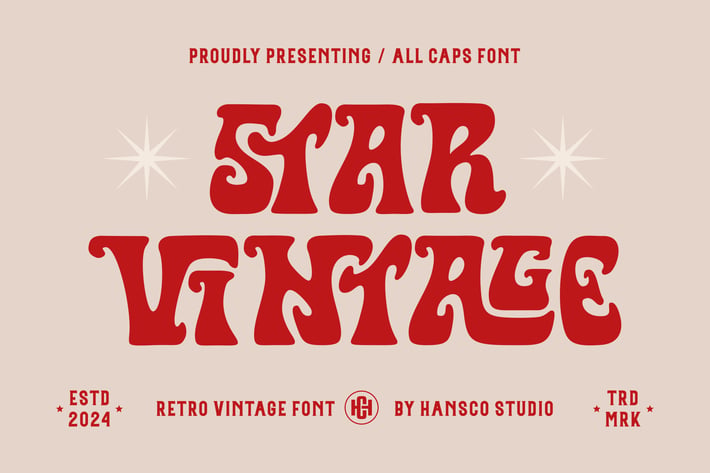 Star Vintage Font