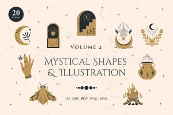 Mystical Shapes & Illustration