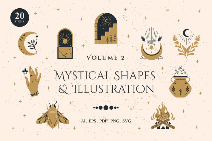 Mystical Shapes & Illustration