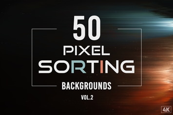 50 Pixel Sorting Backgrounds - Vol. 2