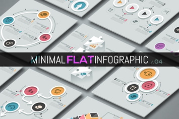 Minimal Flat Infographics v.04