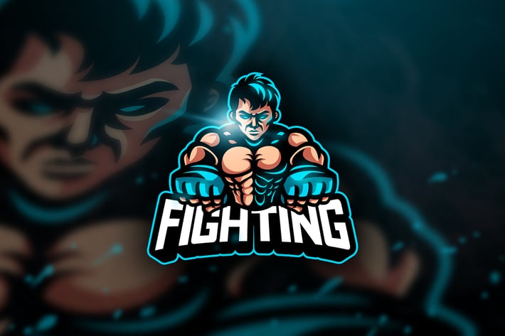  UFC Fighting - Mascot & Esport Logo