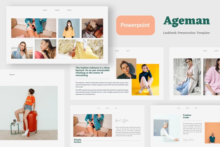 Ageman - Lookbook Presentation Template Powerpoint