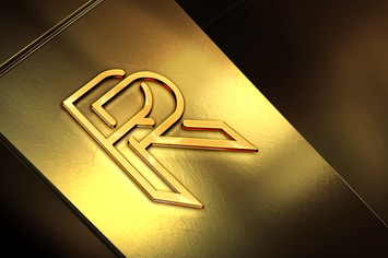 Gold Bar Logo Mockup