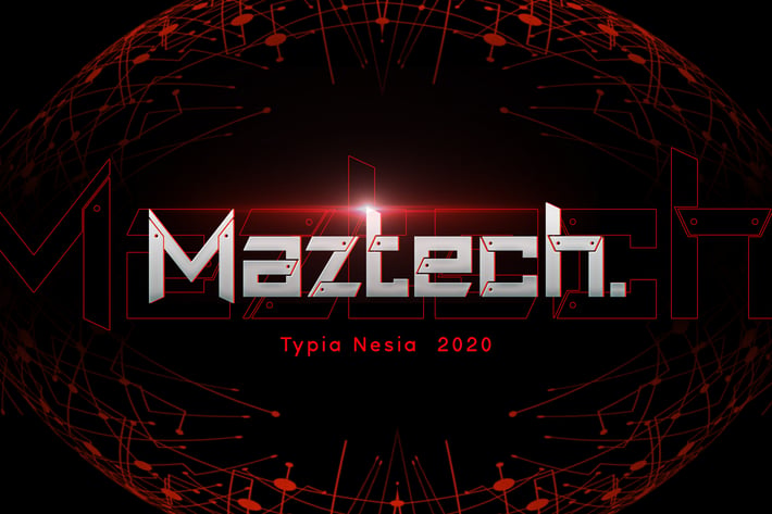 Maztech - Military Technology Font