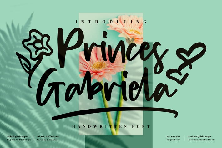 Princes Gabriela Handwritten Font