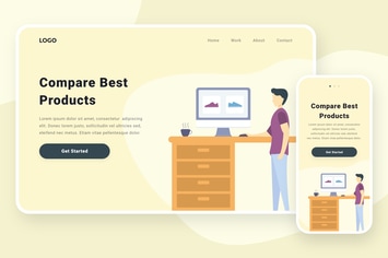 Comparing products illustration