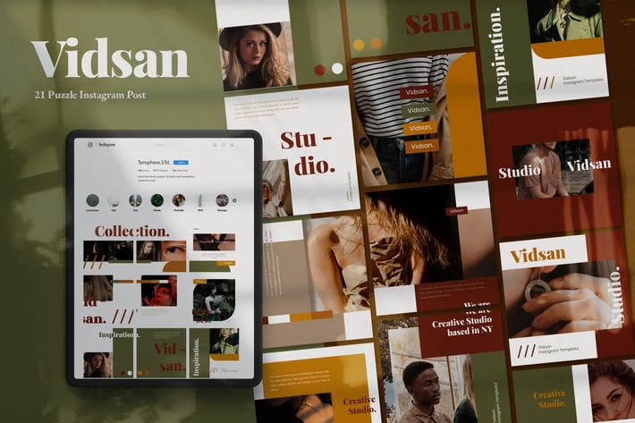 Vidzan Puzzle Brand Template 