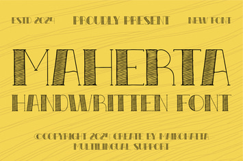 Maherta - Handwritten Font
