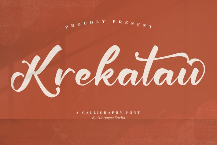 Krekatau Calligraphy Font