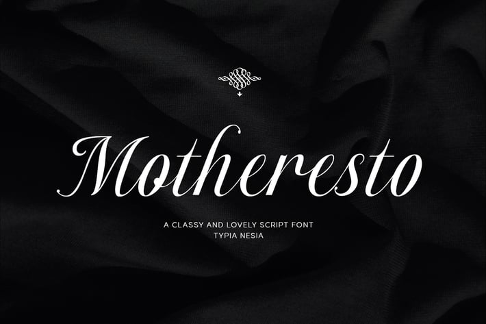 Motheresto - Classic Elegant Script Font