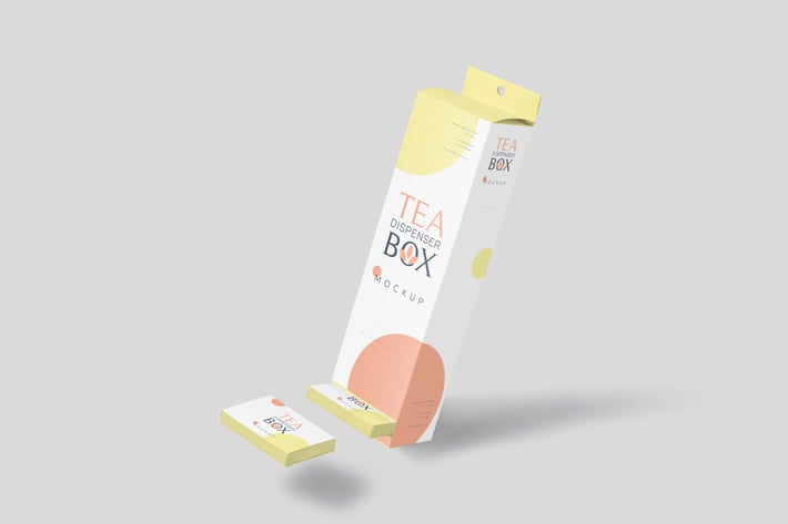 Sache Dispenser Box Mockup