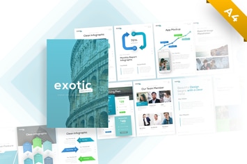 Exotic Portrait Creative PowerPoint Template
