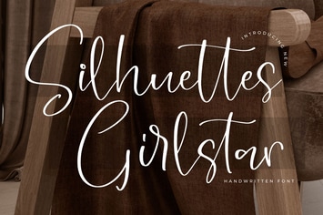 Silhuettes Girlstar Modern Handwritten Font