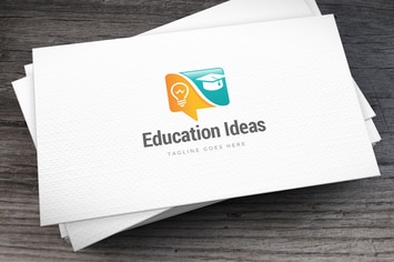 Education Ideas Logo Template