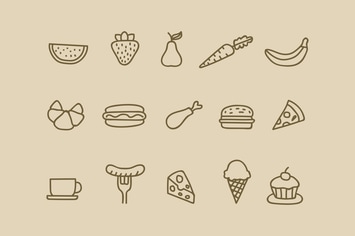 15 Food Drink Doodles