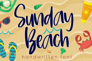 Sunday Beach - Handwritten Font 