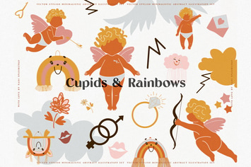 Cupids & Cute Rainbows