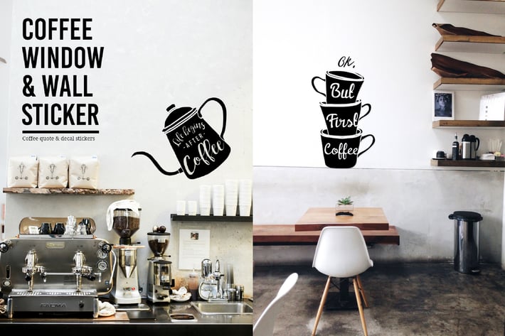 Coffee Window & Wall Sticker