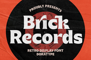 Brick Records - Retro Serif