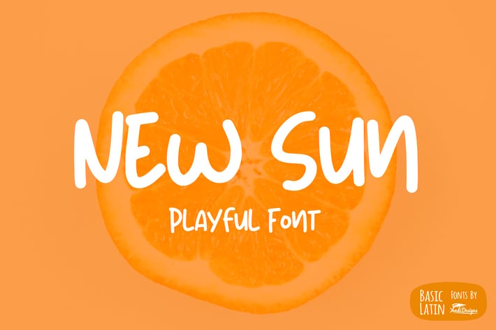 New Sun Playful Font