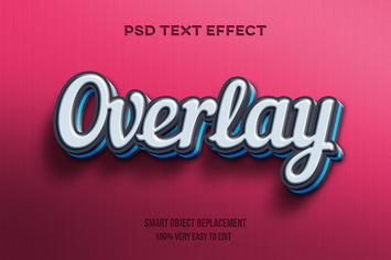 Overlay text effect