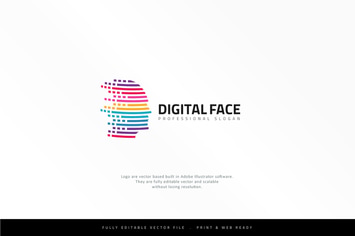Virtual Human Head Logo