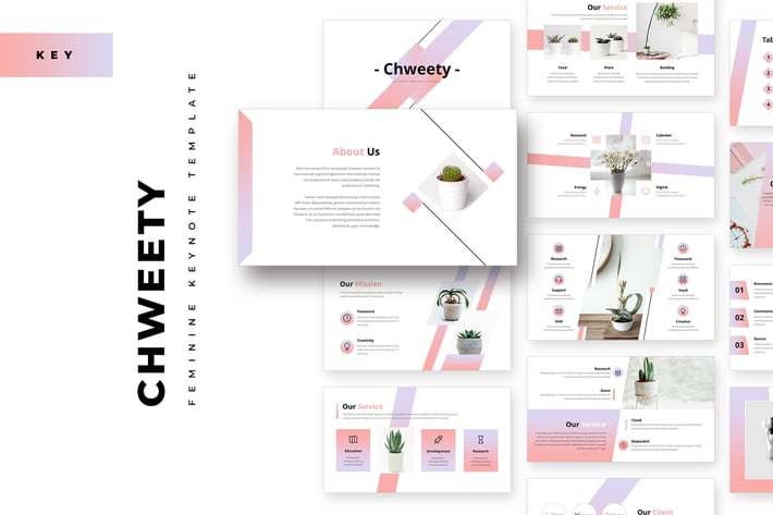 Chweety Feminine Keynote Template